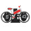 Creative Bicycle Flip Clock, 12-Hour Red Desktop Stress Relief Toy 3