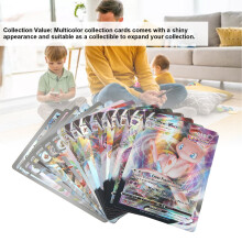 100 Blatt glänzendes Sammelkartenset, buntes, klar
