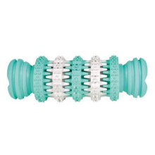 Trixie Denta Natural Rubber Mintfresh Bone, 11cm - Bone Dog 11cm Flavour Toy - rubber bone denta mintfresh natural dog trixie 11 cm flavour toy