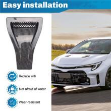 Universal Engine Hood Vent Louvers Air Scoop Bonnet Vent Air Intake Cover Carbon Car Parts Car Front Vent