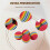 50pcs  Swing Training Aids Indoor Practice Sponge Foam Rainbow Balls 6