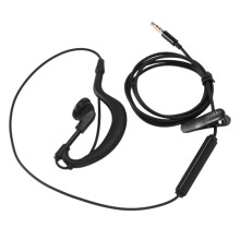 3.5mm Single In-Ear Only Mono Earphone Earbud Headphone w/ Mic For Phone for