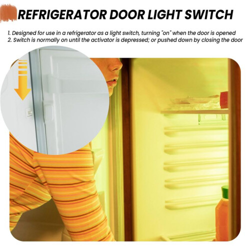 Refrigerator Door Lamp Light  Replacement Fridge Part Kitchen 5A 125V 2