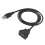 Car Dash board Flush Mount USB Male to Female Socket Extension Panel Cable 1M 8