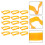 1Ensemble Bandes Elastiques Stretch Orange Fixation Maison Et 8