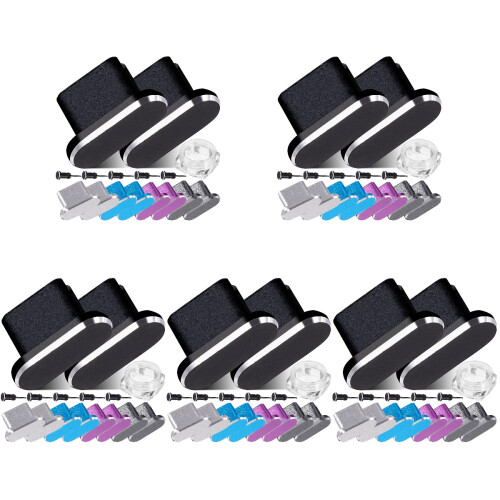 5Sets Robuste Staubschutzplugs Für Lade- Klinkenanschluss 1