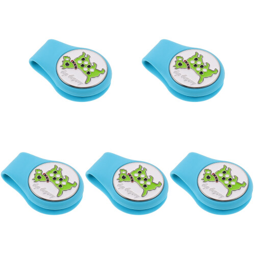 5Pièces Clip De Chapeau De Golf En Silicone Décoratif Durable 2