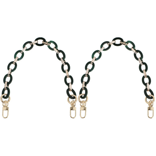 2Pièces Sac Vert Résine, Accessoire Mode Fabriqué Pour DIY 1
