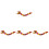 4Pièces Dragon Papier 3D Rouge Accessoires Photo Décor 4