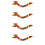 4Pièces Dragon Papier 3D Rouge Accessoires Photo Décor 10