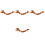 4Pièces Dragon Papier 3D Rouge Accessoires Photo Décor 5