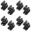8Ensembles Support Haut-Parleur Mural Pivotant Acier Inoxydable Noir 7