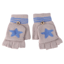 2Paires Mitaines Enfants Cartoon Beige Hiver Matériel Résistant