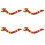 4Pièces Dragon Papier 3D Rouge Accessoires Photo Décor 7