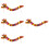 4Pièces Dragon Papier 3D Rouge Accessoires Photo Décor 9