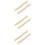 6Pcs Beige Wood Handle Replacement for Ergonomic Camping Tool 8