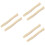 6Pcs Beige Wood Handle Replacement for Ergonomic Camping Tool 6