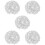 5Pièces Strass Cristal Blanche Décorations Créatives Couture 8