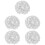 5Pièces Strass Cristal Blanche Décorations Créatives Couture 6