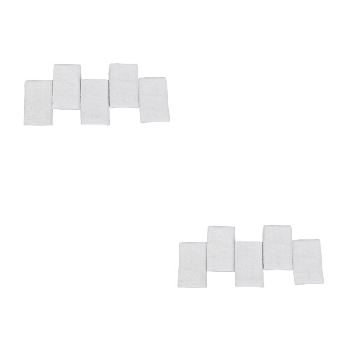 10Pièces Serviettes Jetables Compressées Blanches Pour Camping Voyage 2