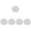 5Pièces Strass Cristal Blanche Décorations Créatives Couture 5