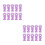 20Pièces Caches Silicone Violet Forme Patte Chat Pour Aiguilles 4