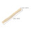 6Pcs Beige Wood Handle Replacement for Ergonomic Camping Tool 10