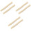 6Pcs Beige Wood Handle Replacement for Ergonomic Camping Tool 3