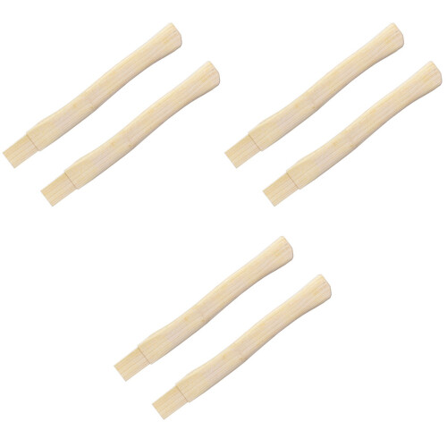 6Pcs Beige Wood Handle Replacement for Ergonomic Camping Tool 2