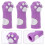 20Pièces Caches Silicone Violet Forme Patte Chat Pour Aiguilles 11