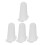 20Pièces Couvre Embouts Silicone Blancs Pour Douilles À Gâteau Maison 3