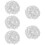 5Pièces Strass Cristal Blanche Décorations Créatives Couture 11