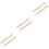 6Pcs Beige Wood Handle Replacement for Ergonomic Camping Tool 5