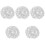 5Pièces Strass Cristal Blanche Décorations Créatives Couture 3