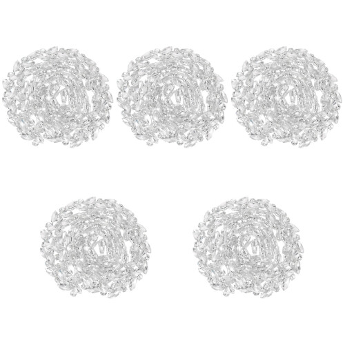 5Pièces Strass Cristal Blanche Décorations Créatives Couture 2