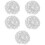 5Pièces Strass Cristal Blanche Décorations Créatives Couture 7
