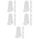 20Pièces Couvre Embouts Silicone Blancs Pour Douilles À Gâteau Maison 9