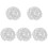 5Pièces Strass Cristal Blanche Décorations Créatives Couture 2