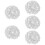 5Pièces Strass Cristal Blanche Décorations Créatives Couture 10
