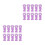 20Pièces Caches Silicone Violet Forme Patte Chat Pour Aiguilles 9