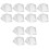 300Pièces Sacs Thermorétractables PVC Transparente Pour 5