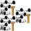 18Pièces Support Mural Batte Baseball Noir Fer Pour Maison 7