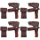4Pièces Protège- Marron Simples Durables Pour Extérieur 5