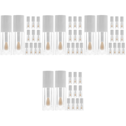 48Pièces Flacons Gloss Vides Transparents Wand Pour Usage 2