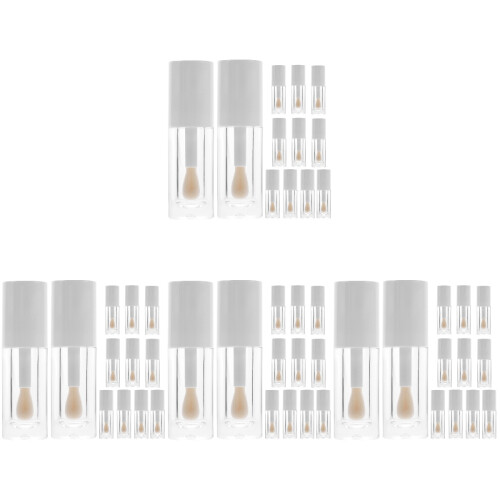 48Pièces Flacons Gloss Vides Transparents Wand Pour Usage 1