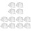 300Pièces Sacs Thermorétractables PVC Transparente Pour 4