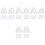 8St Tpu Motorhelm Kat Oren Witte Duurzame Set 4