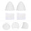 8St Tpu Motorhelm Kat Oren Witte Duurzame Set 11