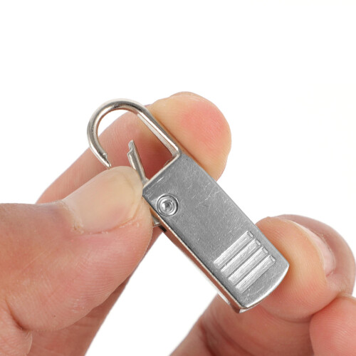 10Pcs Universal Metal Zipper Pull Replacements for Coats Bags Jackets 2