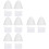 8St Tpu Motorhelm Kat Oren Witte Duurzame Set 8